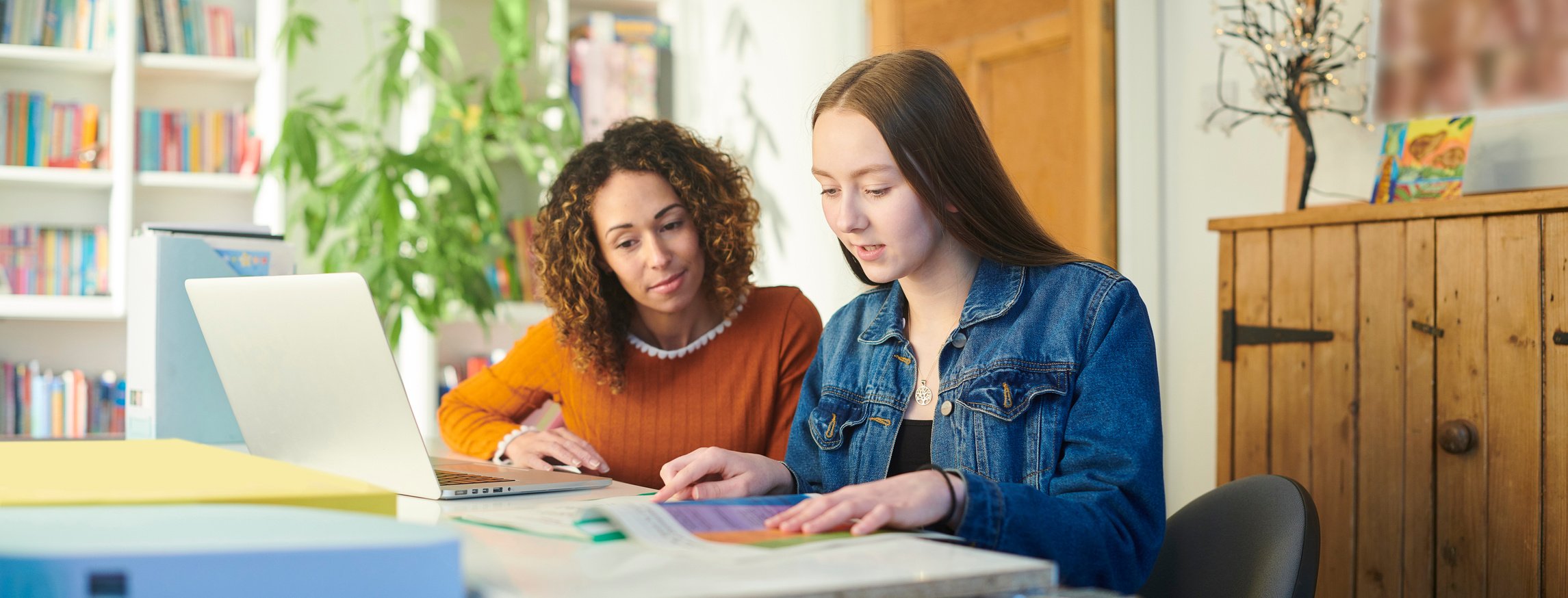 student with tutor